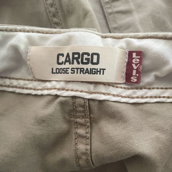 Levis Y2K Cargo Pants Baggy Loose Straight Vintage Workwear Mens 36x33‎ - Picture 3 of 9